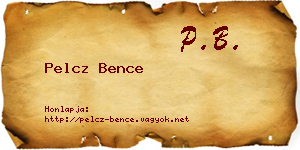 Pelcz Bence névjegykártya